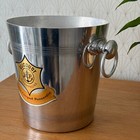 Vintage Veuve Clicquot Ice Bucket French Chrome Champagne Cooler 18042510