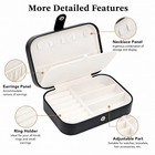 Jewelry Box  Travel Jewelry Organizer Cases With Double Layer