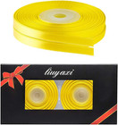 Solid Color Double Faced Yellow Satin Ribbon 1 4  X 50 Yards  Ribbons Perfect Fo