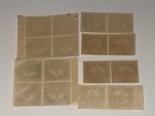 Iraq 5 Fils  on State Service  Revenue Stamp Block     Mint Og X16