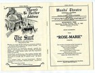 Rose Marie Program Woods Theatre Chicago Illinois 1925 Murad Turkish Cigarettes