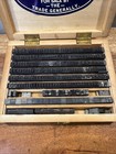 Accurate Printing Blocks Metal Bodied Rubber Type Late 1800s Wood Case