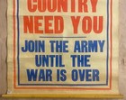 1914 Your King And Country Need You Join The Army Poster British Wwi Original