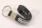 Nintendo Promo Wristlet Keychain Keyring Black Silicone Band W  White Logo