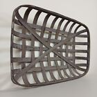 Rustic Cotton Tobacco Basket Primitive Farmhouse Cottagecore Wall Hanging Decor