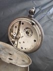 Antique French Royal 19th Century Full Hunter Silver Pocket Watch