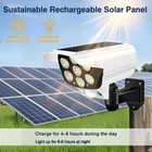 2x 77 Led Solar Pir Motion Sensor Wall Light Outdoor Garden Security Flood Lamps