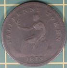 1813 Wellington Halfpenny Token  We-1a1