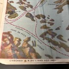 Historic Map 1921 Canadian Pacific  Railway Steamboat Connection
