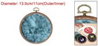 Wall Hanging Brooch Jewelry Storage 5 3  Pin Board For Decor Porous Blue