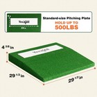 Yes4all 30 Inch Portable Pitching Mound With 2 Baseballs  Turf   Pitching Rubber