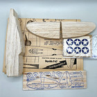 Vintage 1940s Eagle Model Aircraft  thunderbolt  Rare  Solid Balsa Kit Complete