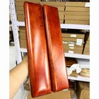 Solid Wood Flute Protective Case  Vintage Reddish   brown Finish  Felt Lined