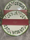 Lenox Holiday Melamine 10 5  Dinner Plates Set Of 8 New   
