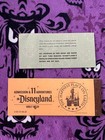 Genuine Adult  Old Vintage Disneyland  Ticket Book A-e - Disney September 1976
