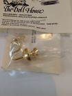 Vintage Dollhouse Miniature Brass Wall Lamp Sconce Electric Light Kit