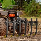 Detachable Cultivator With 6 Steel Scarifier Shanks For Atv utv Heavy Duty