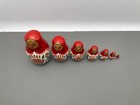 Vintage Russian Matryoshka Nesting Dolls Hand Painted Set Of 7
