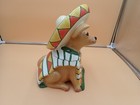 Vintage Mexican Ay Chihuahua Taco Dog Cookie Jar Sarape Sombrero Clay Arts 1999
