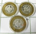 Three Different Circus Circus Casino Vintage  10 Silver Strikes Las Vegas - Bino