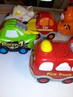 Vtech Go  Go  Smart Vehicle And Animal Lot  Of 8 All Work Fire Truck  Pig 