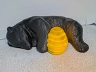 Black Bear Night Light Led Lamp  Cute 3d Printed Bear  Cozy Desk Decor  Anima