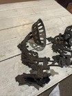 Victorian Cast Iron Oil Lamp Wall Sconces