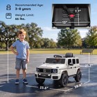 Qaba Licensed Mercedes-benz G580 12v Kids Ride On Car With Remote Control