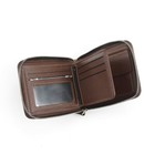 Leather Wallet Credit Id Card Holder Slim Money Clip Rfid Blocking Gift For Mens