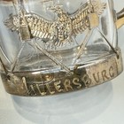 Millersburg Pa Antique Depression Victorian Eagle Gold Glass Souvenir Cup