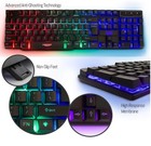 Mechanical Gaming Keyboard Rgb Backlit Wired Full Size Blue Switches