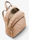 Michael Kors Abbey Medium Backpack - Oyster Quilted
