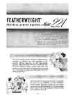 Singer Model 221 Featherweight Sewing Machine Instruction Manual Blue 50 s Copy