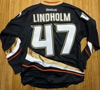 Anaheim Ducks Jersey Mens Adult Size Small Black Nhl Hockey Reebok Lindholm