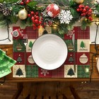 Artoid Mode Xmas Trees Christmas Balls 12  X 18   Rectangular 4 Pcs  Red
