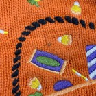 Vintage Authentic Kids Halloween Hoodie Unisex 5 6 Orange Knit Sweater Pumpkin
