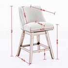 26  Swivel Counter Height Bar Stools Chair Set Of 2 Barstools Upholstered Wood