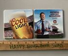New 20 Coors Light Football Beer Pint Glass Bar Coasters Lot Mat No Tap Handle