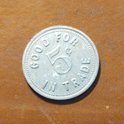 Unknown Location  Trade Token Silver Moon   Rudy   Eve 5 Cents