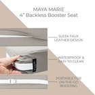 Maya Marie 4    Backless Booster Seat For Eating  Dining Table With Double Straps 