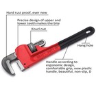 10in Cast Iron Straight Pipe Wrench Heavy Duty Adjustable Spanner Dipped Handle