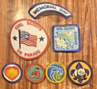 Girl Scouts Scout Event Troop Pack District Patches Vintage Authentic Lot Of 7