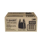 Black T-shirt Carryout Bags  11 5  X 6 5  X 22   1 000 Ct  Free Shipping