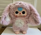 Baby Three 1000  Big Baby Plush Doll Pink Bunny Boba Eyes Excellent Condition 