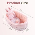 Inflatable Baby Bathtub With Seat Cushion   Air Pump  Newborn To Toddler Bath   