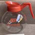 Vintage Wilber Curtis Glass Coffee Pot Carafe 64 Oz Orange Dispo-a-bowl Db-12