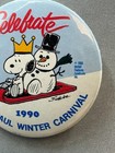 1990 Snoopy Peanuts Saint Paul Winter Carnival Vintage Pin Minnesota