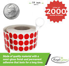 Circle Color Coded Round Dots Stickers 8mm Rolls Craft Labels 1 4 Inch 2000 Pack