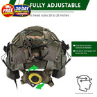 Tactical Helmet With Headset 4in1 Upgraded Adjustable With Helmet Cover For Airs