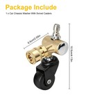 360   Rotating 1 4  Brass Undercarriage Cleaner Swivel Wheel For Pressure Washer